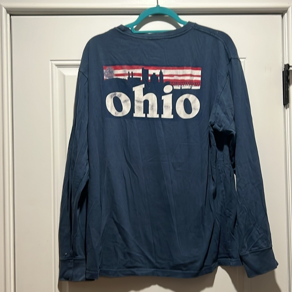 Blue Ohio Long Sleeve Shirt Size Large - Picture 4 of 4